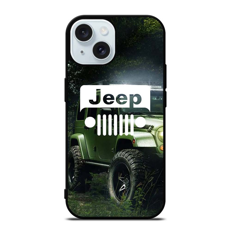 JEEP IN JUNGLE iPhone 15 Case Cover