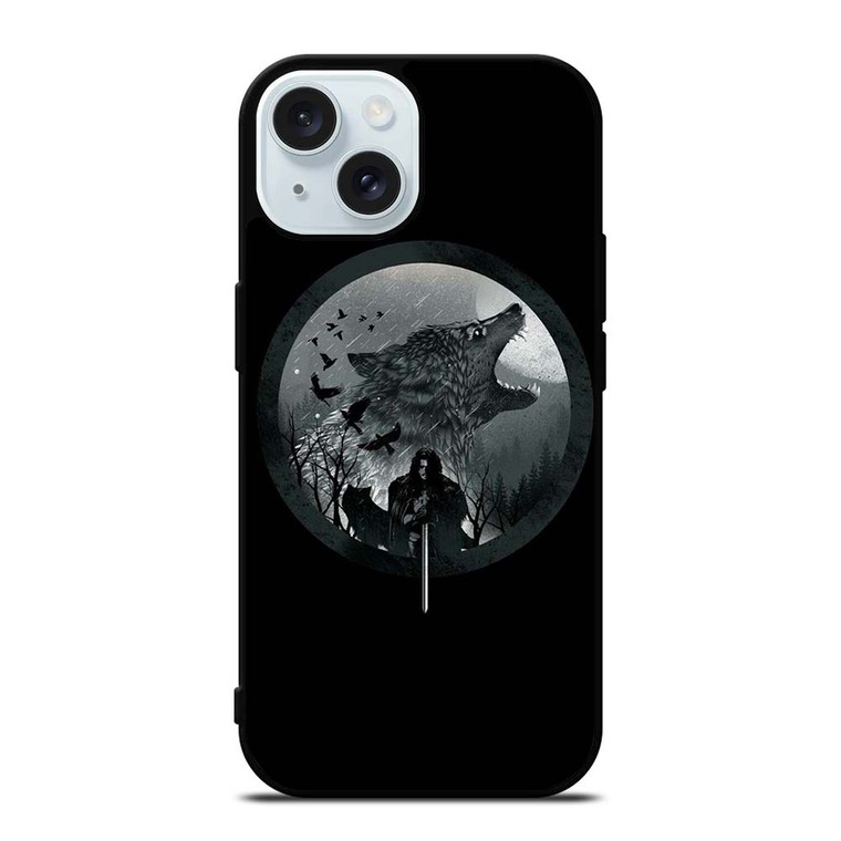 JON SNOW WOLF iPhone 15 Case Cover