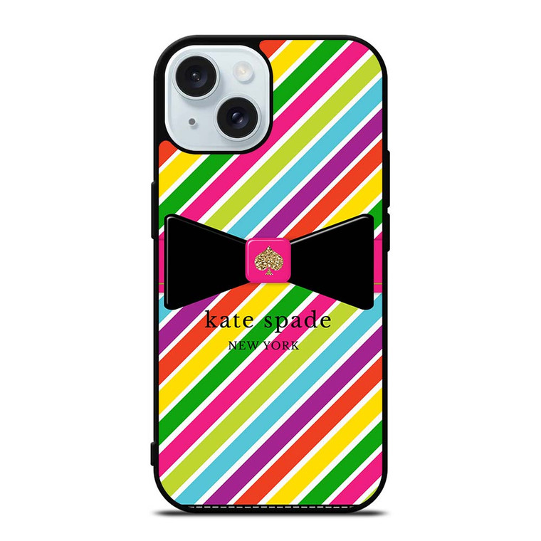 KATE SPADE COLORFUL STRIPE iPhone 15 Case Cover