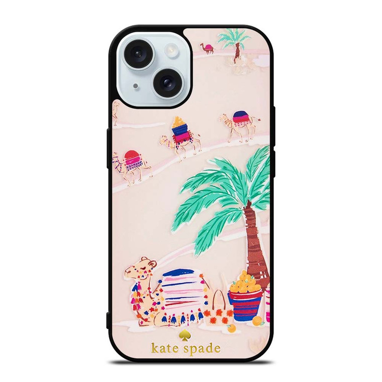 KATE SPADE DESERT CAMEL iPhone 15 Case Cover