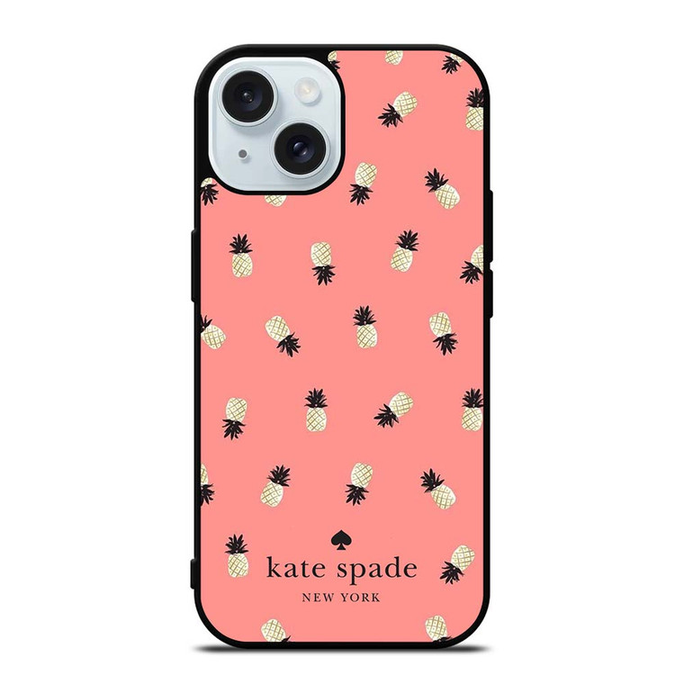 KATE SPADE PINK PINEAPPLE iPhone 15 Case Cover