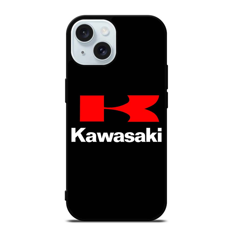 KAWASAKI MOTOR RED LOGO iPhone 15 Case Cover