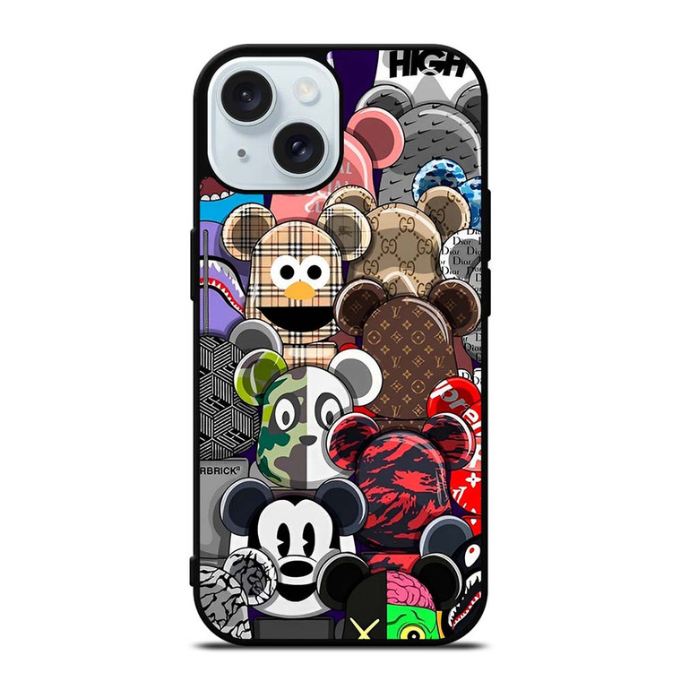 KAWS ALL CHARACTER ICON iPhone 15 Case Cover