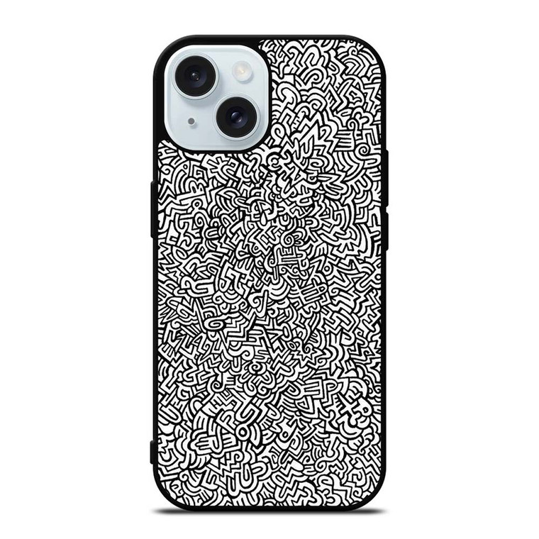 KEITH HARING ABSTRACT iPhone 15 Case Cover