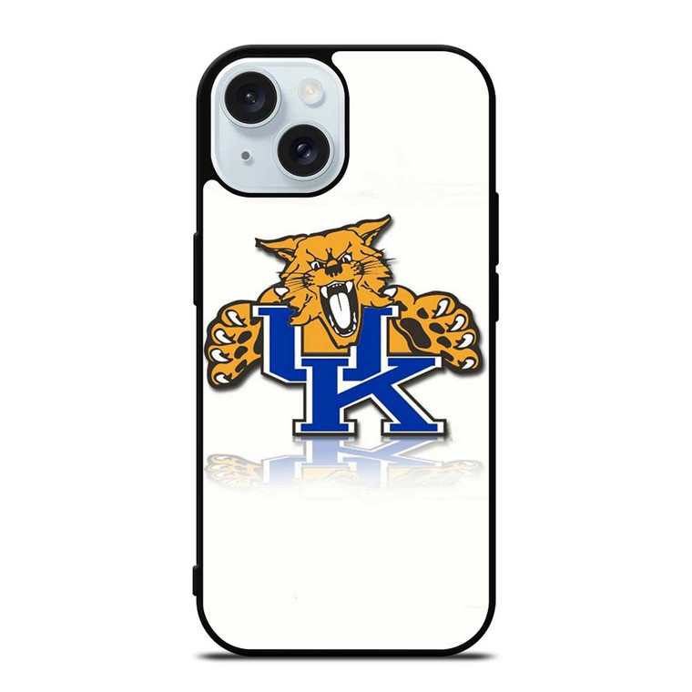 KENTUCKY WILDCATS SIMPLE LOGO iPhone 15 Case Cover