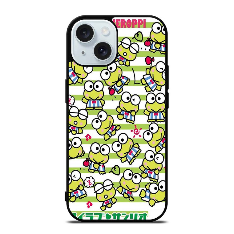 KEROPPI COLLAGE CARTOON iPhone 15 Case Cover