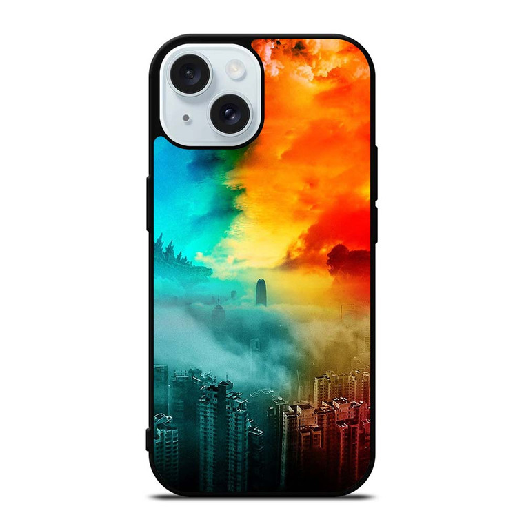 KINGKONG VS GODZILLA CITY iPhone 15 Case Cover
