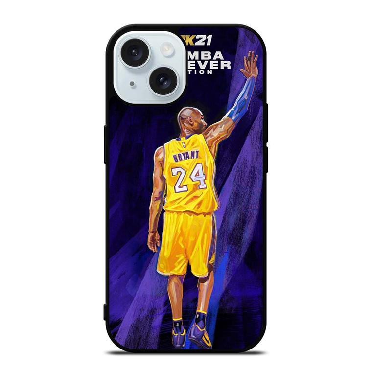 KOBE BRYANT NBA 2K21 MAMBA EDITION iPhone 15 Case Cover