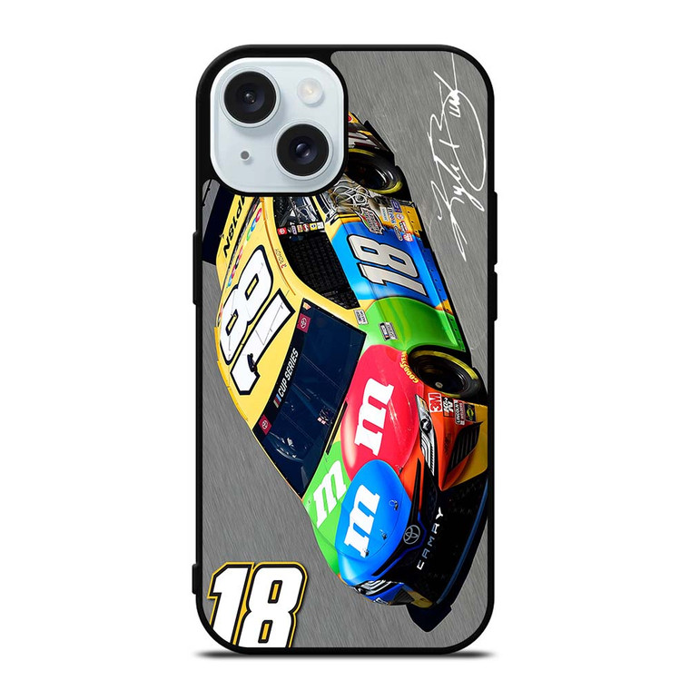 KYLIE BUSCH 18 NASCAR DRIVER iPhone 15 Case Cover KYLIE BUSCH 18 NASCAR DRIVER iPhone 15 Case Cover