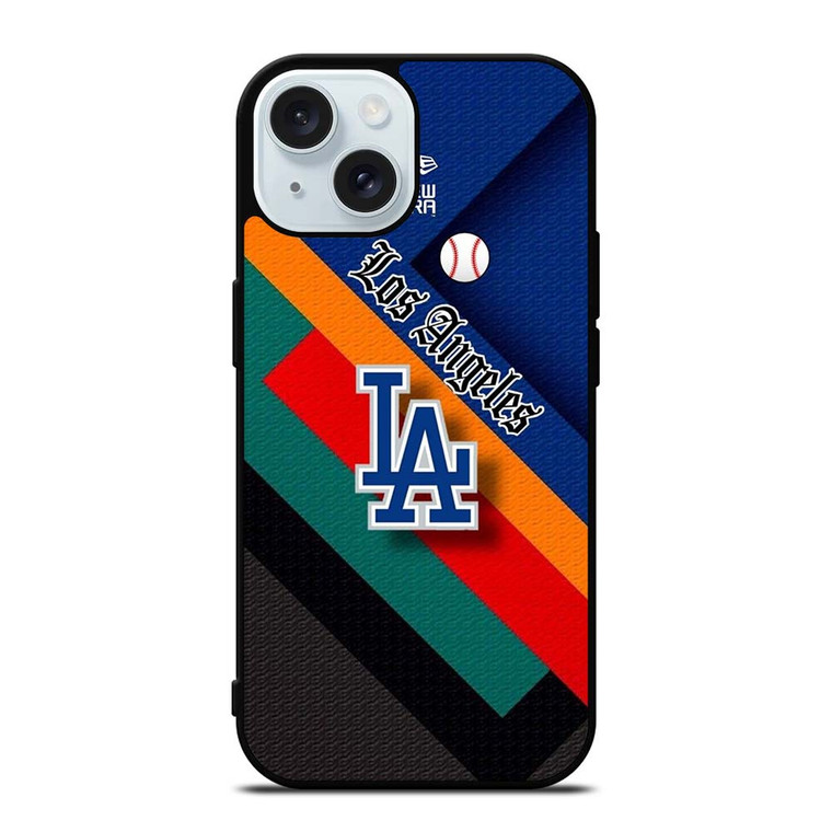 LA DODGERS NEW ERA STRIPS iPhone 15 Case Cover