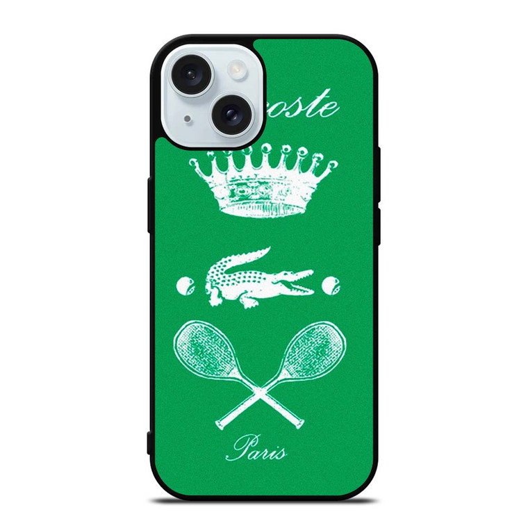 LACOSTE TENNIS PARIS iPhone 15 Case Cover