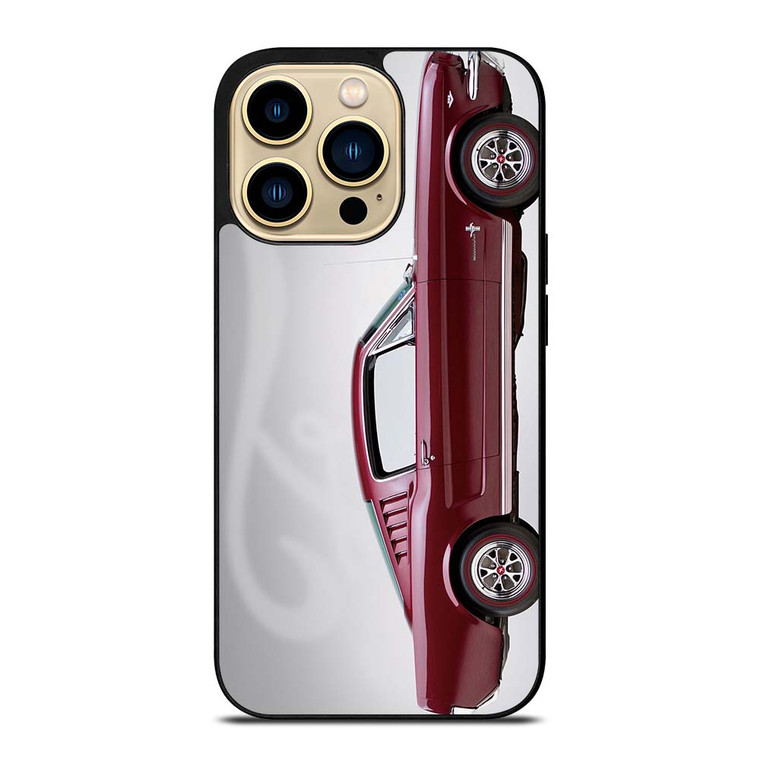 1965 FORD MUSTANG RED CAR iPhone 14 Pro Max Case Cover