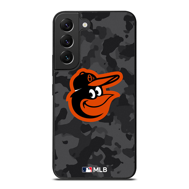 BALTIMORE ORIOLES BASEBALL BLACK CAMO Samsung Galaxy S22 Plus Case Cover