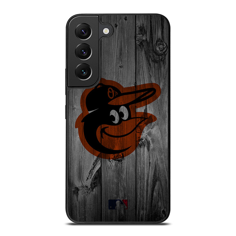 BALTIMORE ORIOLES BASEBALL MLB WOOD LOGO Samsung Galaxy S22 Plus Case Cover