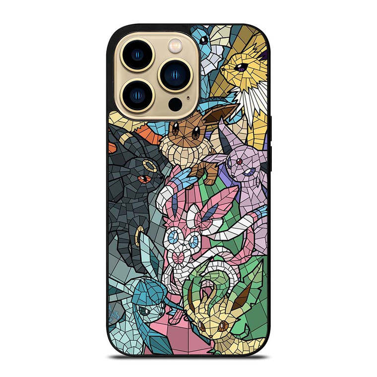 ALL POKEMON EEVEE MOZAIC iPhone 14 Pro Max Case Cover