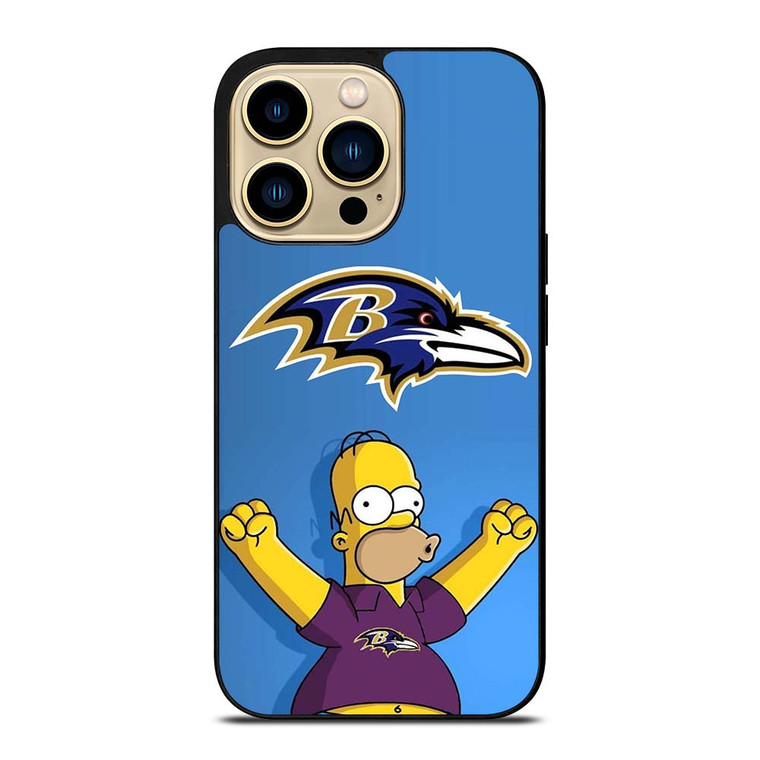 BALTIMORE RAVENS THE SIMPSON iPhone 14 Pro Max Case Cover