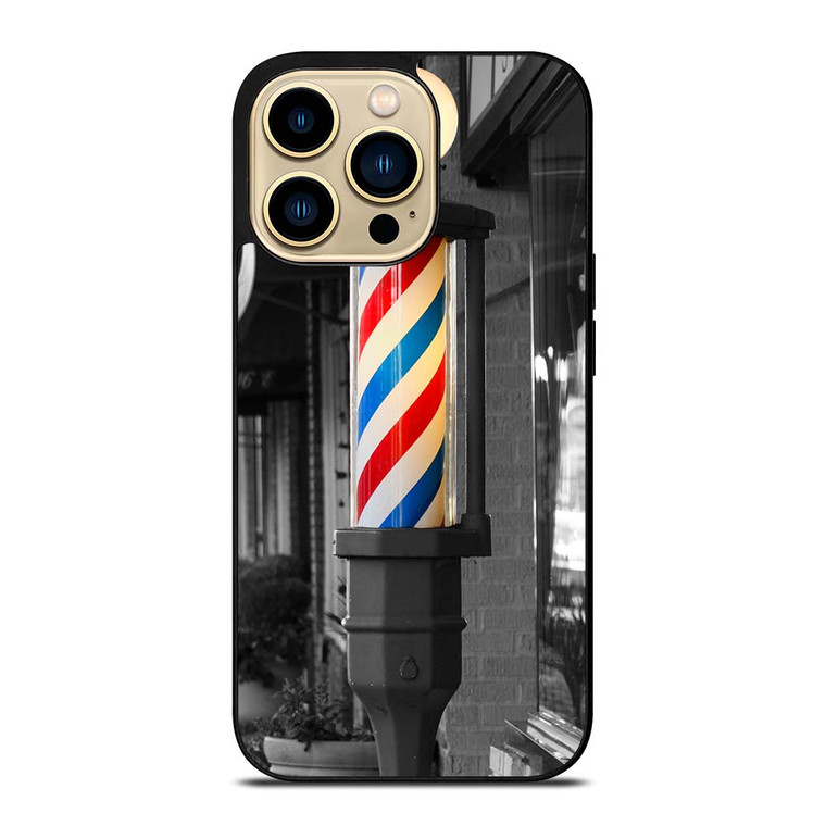 BARBER POLE HAIR CUT iPhone 14 Pro Max Case Cover