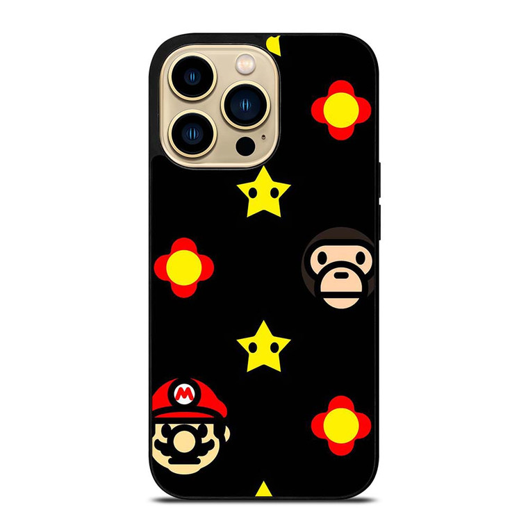 BATHING APE BAPE MARIO BROS iPhone 14 Pro Max Case Cover