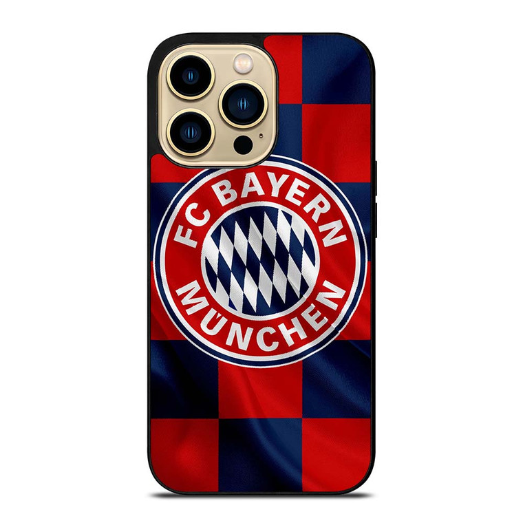 BAYERN MUNCHEN FC FLAG LOGO iPhone 14 Pro Max Case Cover