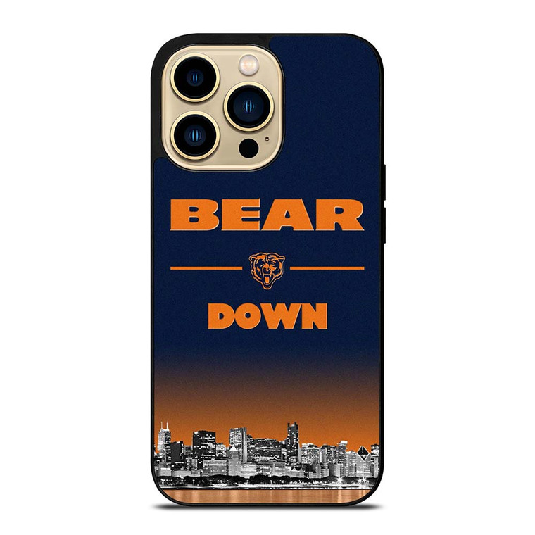 BEAR DOWN CHICAGO BEARS 3 iPhone 14 Pro Max Case Cover