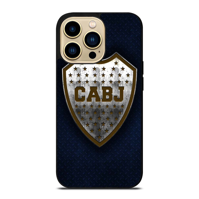 BOCA JUNIORS FC METAL LOGO iPhone 14 Pro Max Case Cover
