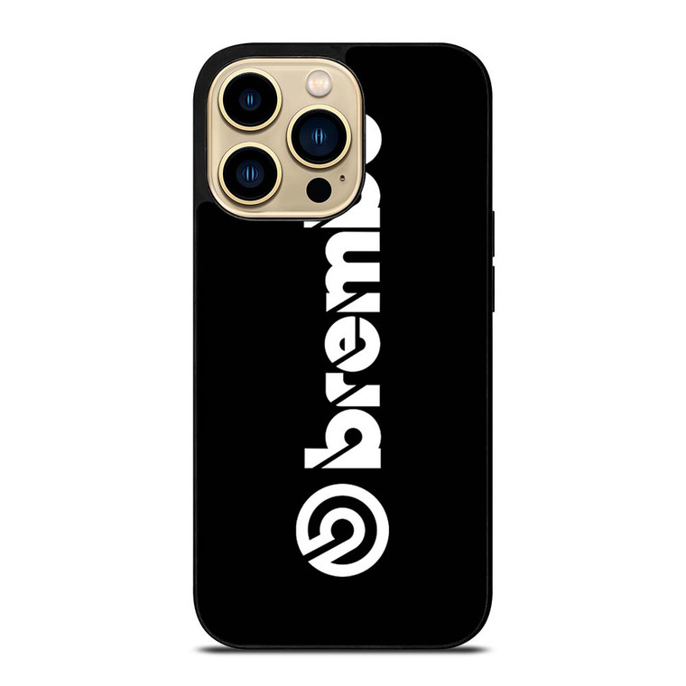 BREMBO DISC BRAKE BLACK LOGO iPhone 14 Pro Max Case Cover