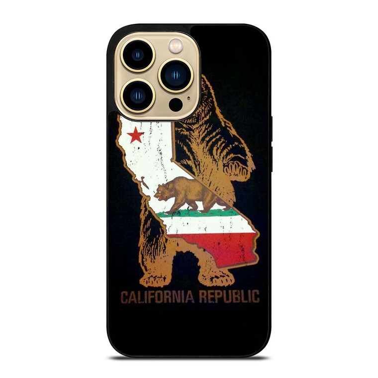 CALIFORNIA REPUBLIC BEAR ICON iPhone 14 Pro Max Case Cover