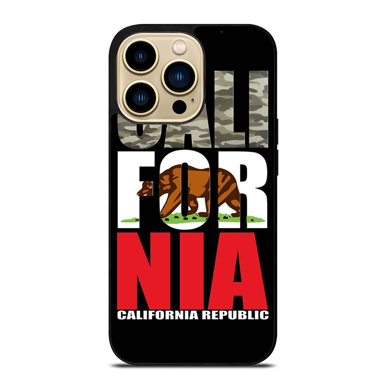 CALIFORNIA REPUBLIC CAMO SYMBOL iPhone 14 Pro Max Case Cover
