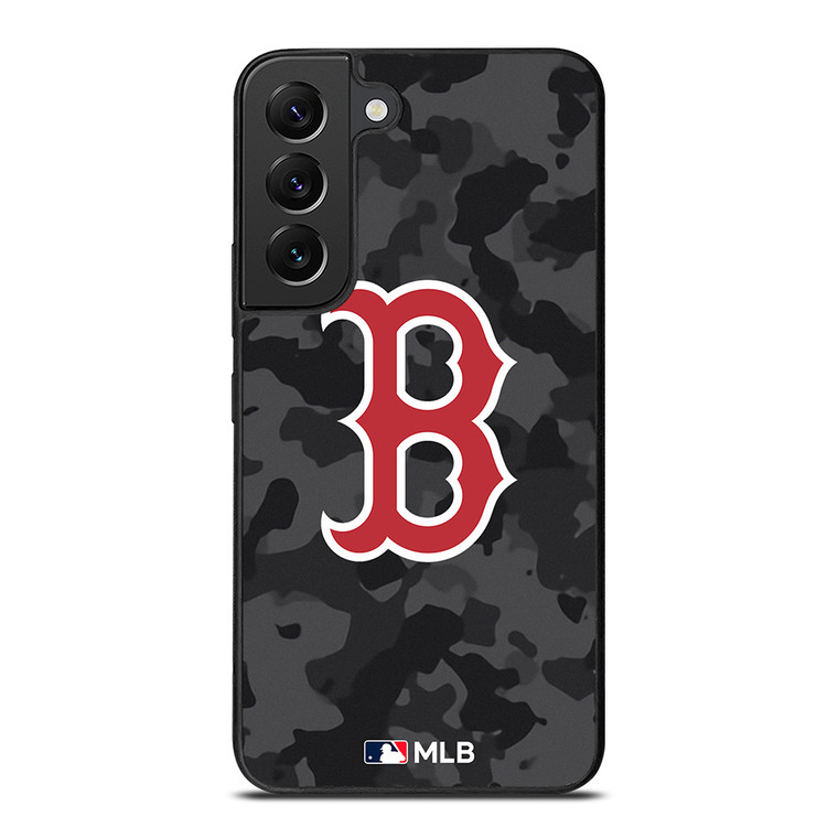 BOSTON RED SOX BASEBALL BLACK CAMO Samsung Galaxy S22 Plus Case Cover