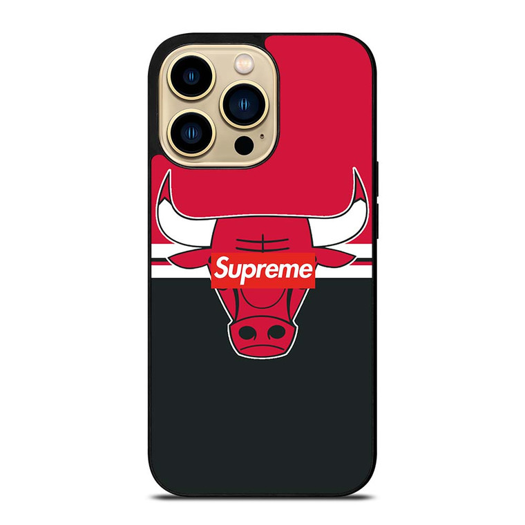 CHICAGO BULLS SUPREME LOGO iPhone 14 Pro Max Case Cover