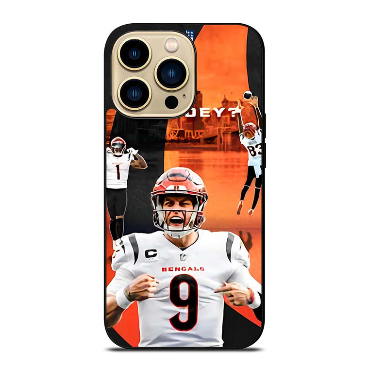 CINCINNATI BENGALS NFL JOE BURROW iPhone 14 Pro Max Case Cover