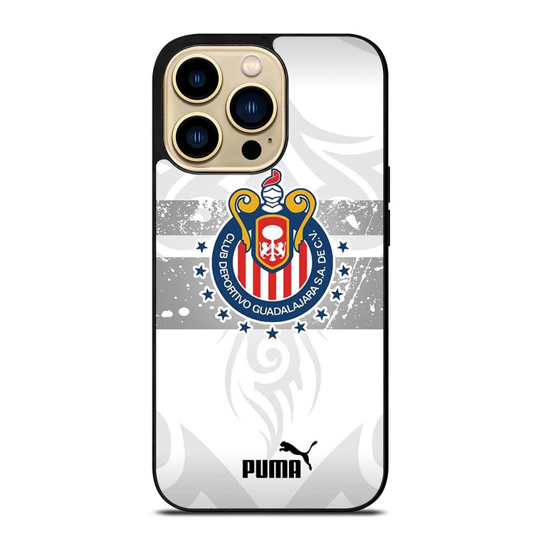 CLUB DEPORTIVO GUADALAJARA PUMA WHITE iPhone 14 Pro Max Case Cover