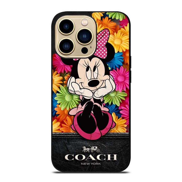 COACH MINNIE MOUSE FLOWER iPhone 14 Pro Max Case Cover