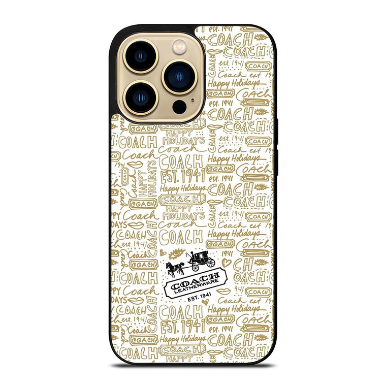 COACH NEW YORK COLLAGE iPhone 14 Pro Max Case Cover