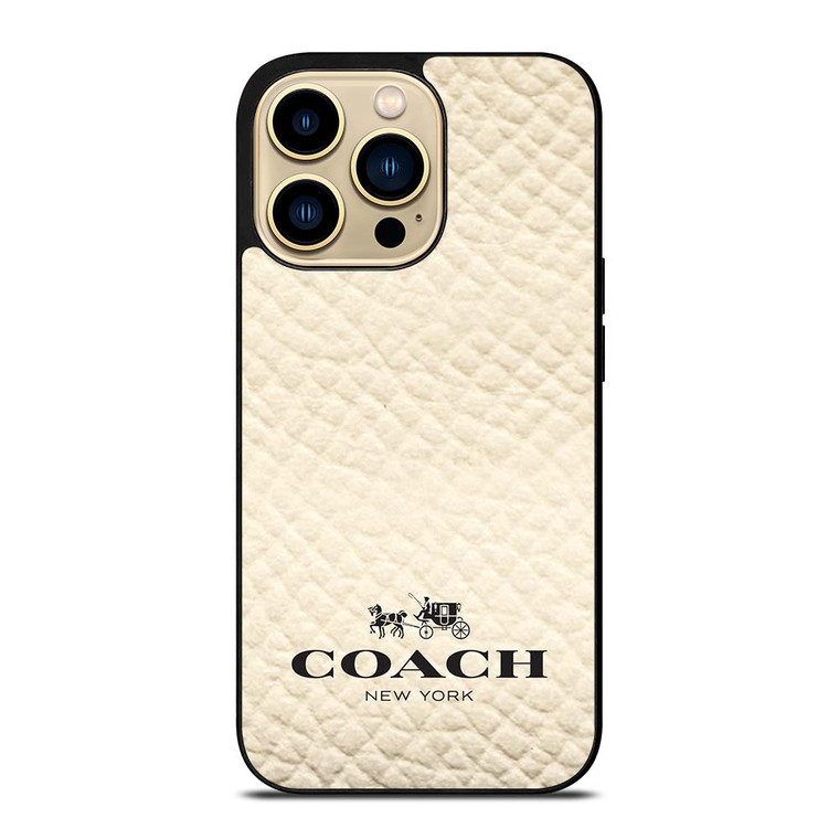 COACH NEW YORK WHITE iPhone 14 Pro Max Case Cover