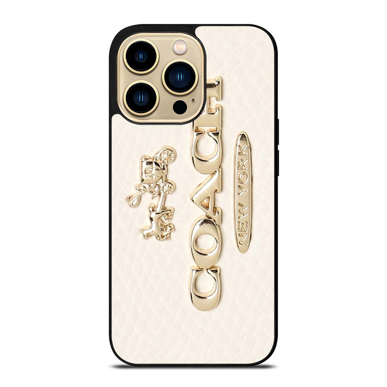 COACH PINK PATTERN MATE iPhone 14 Pro Max Case Cover
