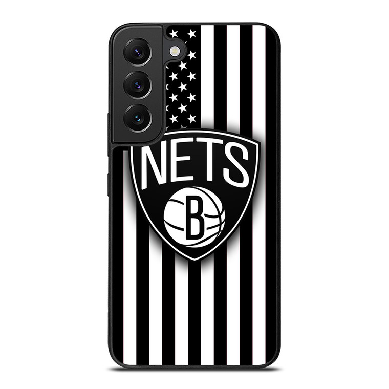 BROOKLYN NETS NBA USA FLAG Samsung Galaxy S22 Plus Case Cover