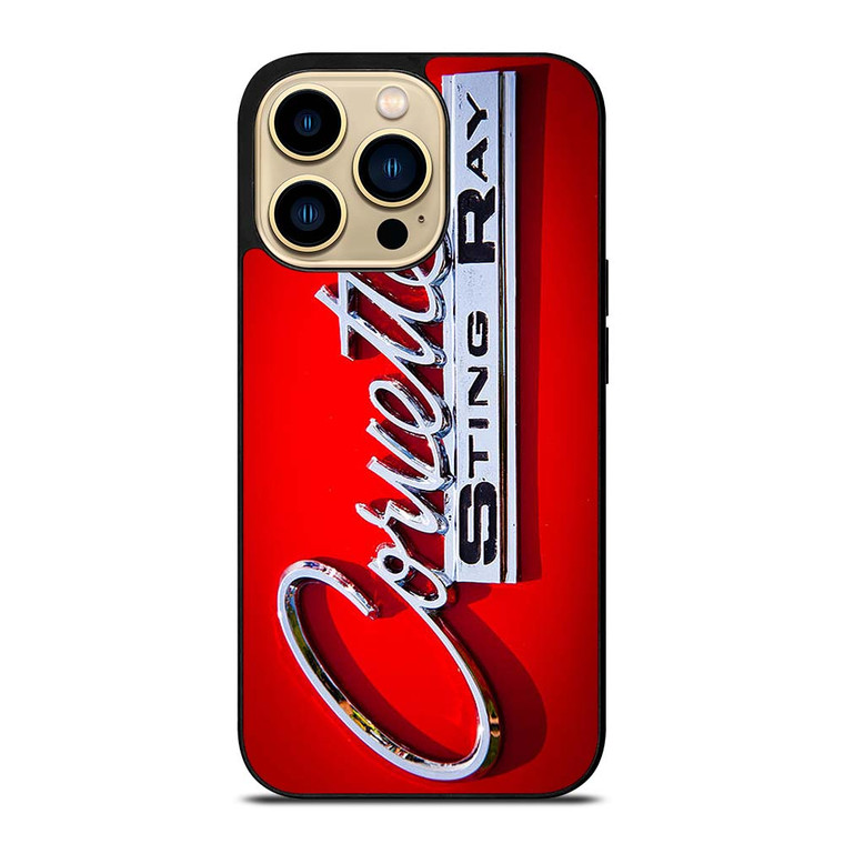 CORVETTE STINGRAY RED EMBLEM iPhone 14 Pro Max Case Cover