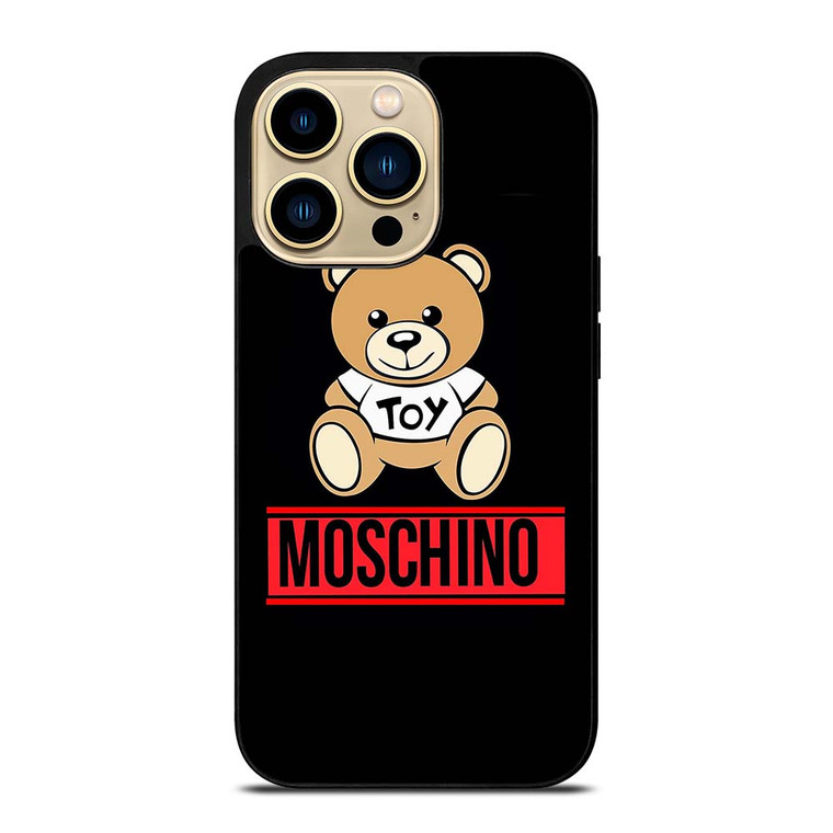 CUTE MOSCHINO TEDDY BEAR iPhone 14 Pro Max Case Cover
