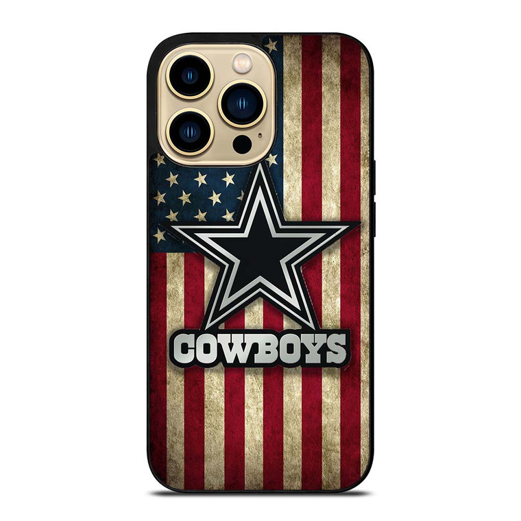 DALLAS COWBOYS AMERICAN FLAG iPhone 14 Pro Max Case Cover