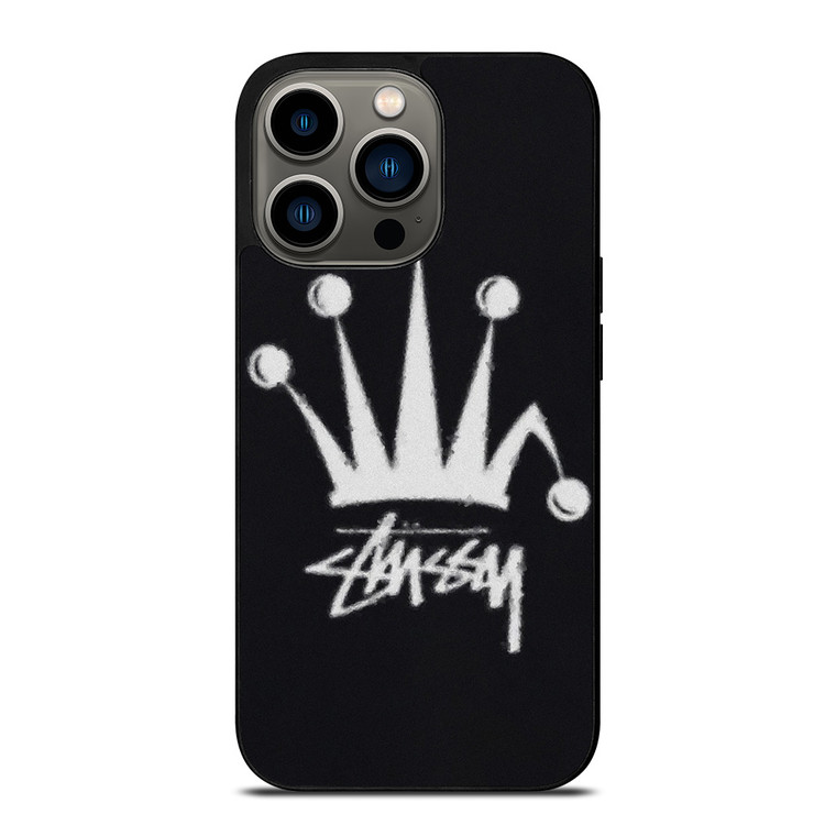 STUSSY FUZZY REGAL CROWN iPhone 13 Pro Case Cover