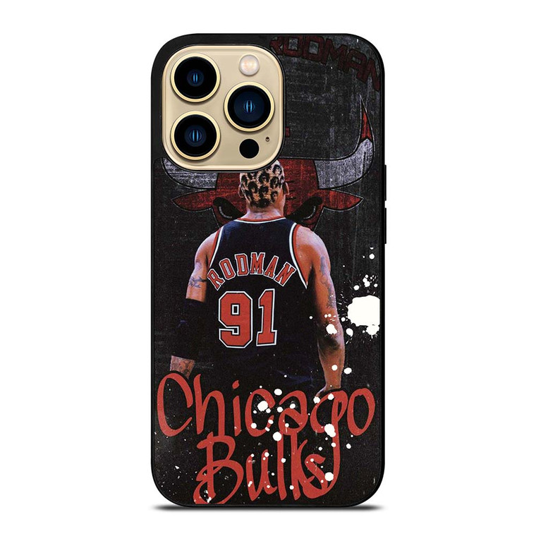 DENNIS RODMAN CHICAGO BULLS RETRO iPhone 14 Pro Max Case Cover