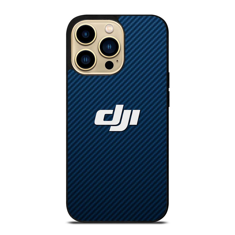 DJI DRONE CAMERA BLUE CARBON iPhone 14 Pro Max Case Cover