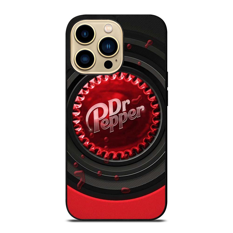 DR PEPPER SODA RED BLACK iPhone 14 Pro Max Case Cover