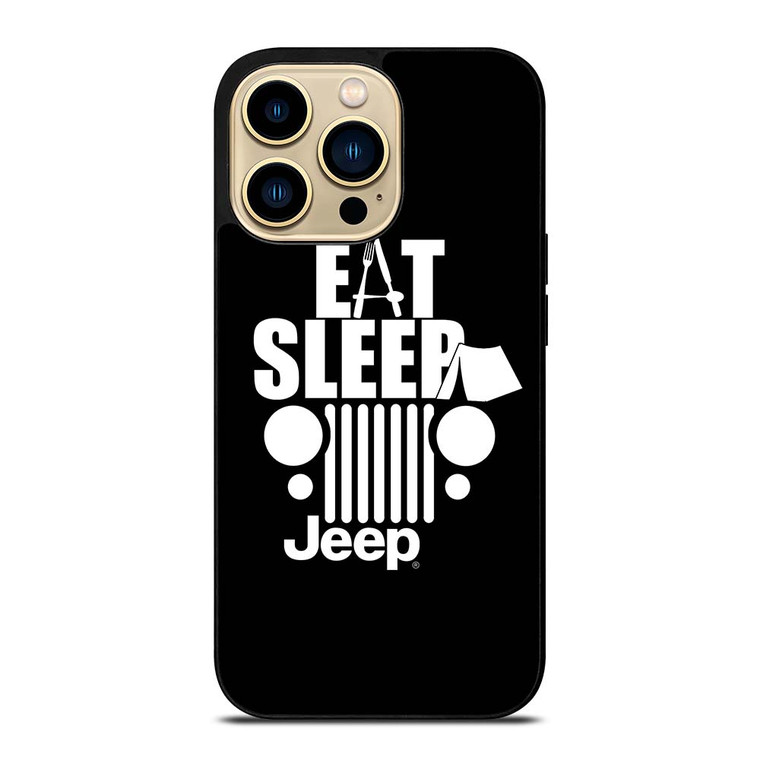 EAT SLEEP JEEP ART iPhone 14 Pro Max Case Cover