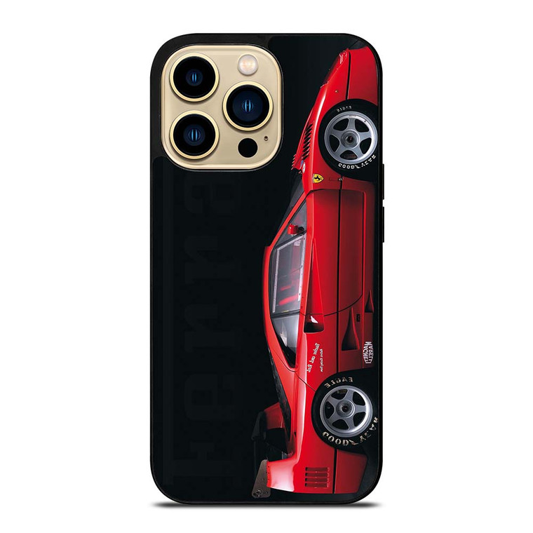 FERRARI F40 VINTAGE SUPERCAR iPhone 14 Pro Max Case Cover