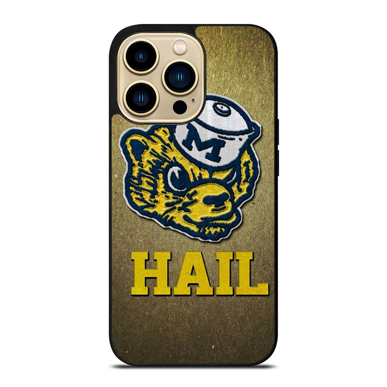 HAIL MICHIGAN WOLVERINES ICON iPhone 14 Pro Max Case Cover