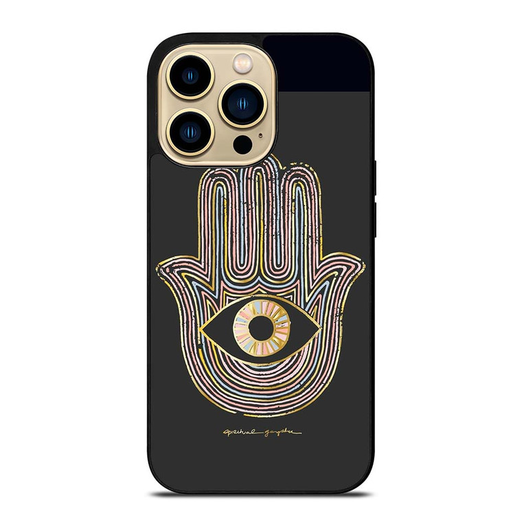 HAMSA EVIL EYE HAND OF FATIMA LOGO iPhone 14 Pro Max Case Cover