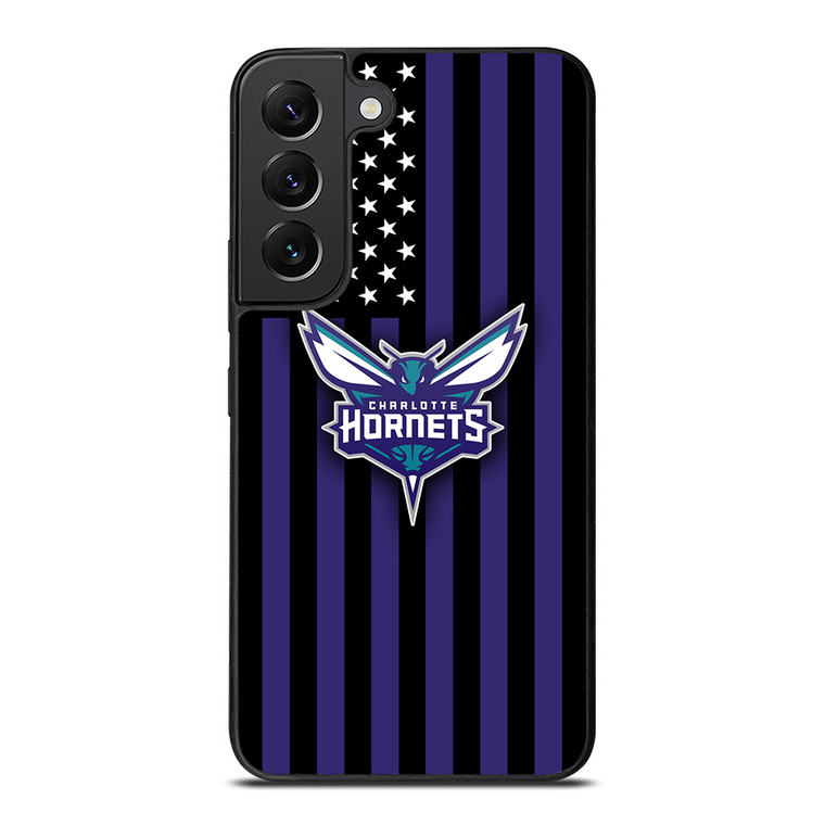 CHARLOTTE HORNETS NBA USA FLAG Samsung Galaxy S22 Plus Case Cover