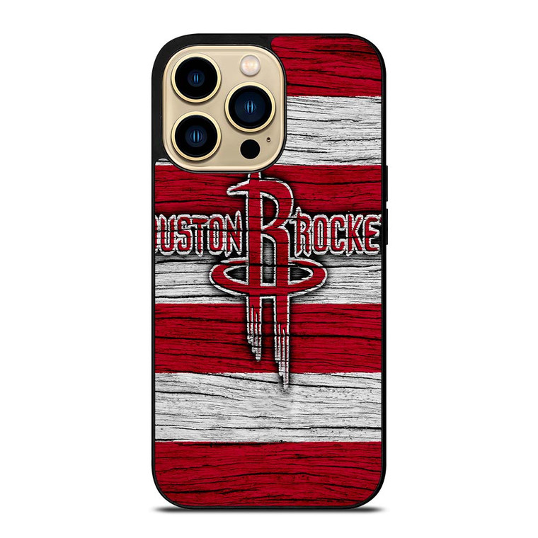HOUSTON ROCKETS WOODEN LOGO iPhone 14 Pro Max Case Cover